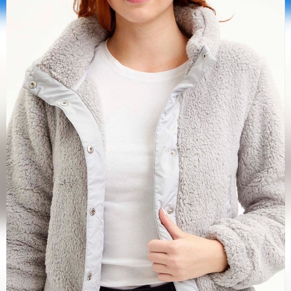 Steve Madden Ice Gray Snap Button Jacket - Picture 4 of 4